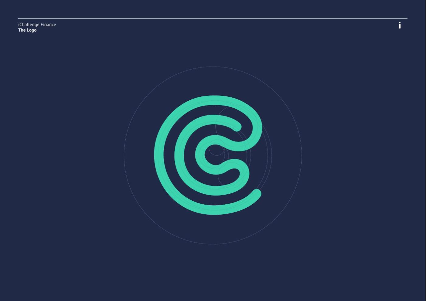 iChallenge logo mark on navy